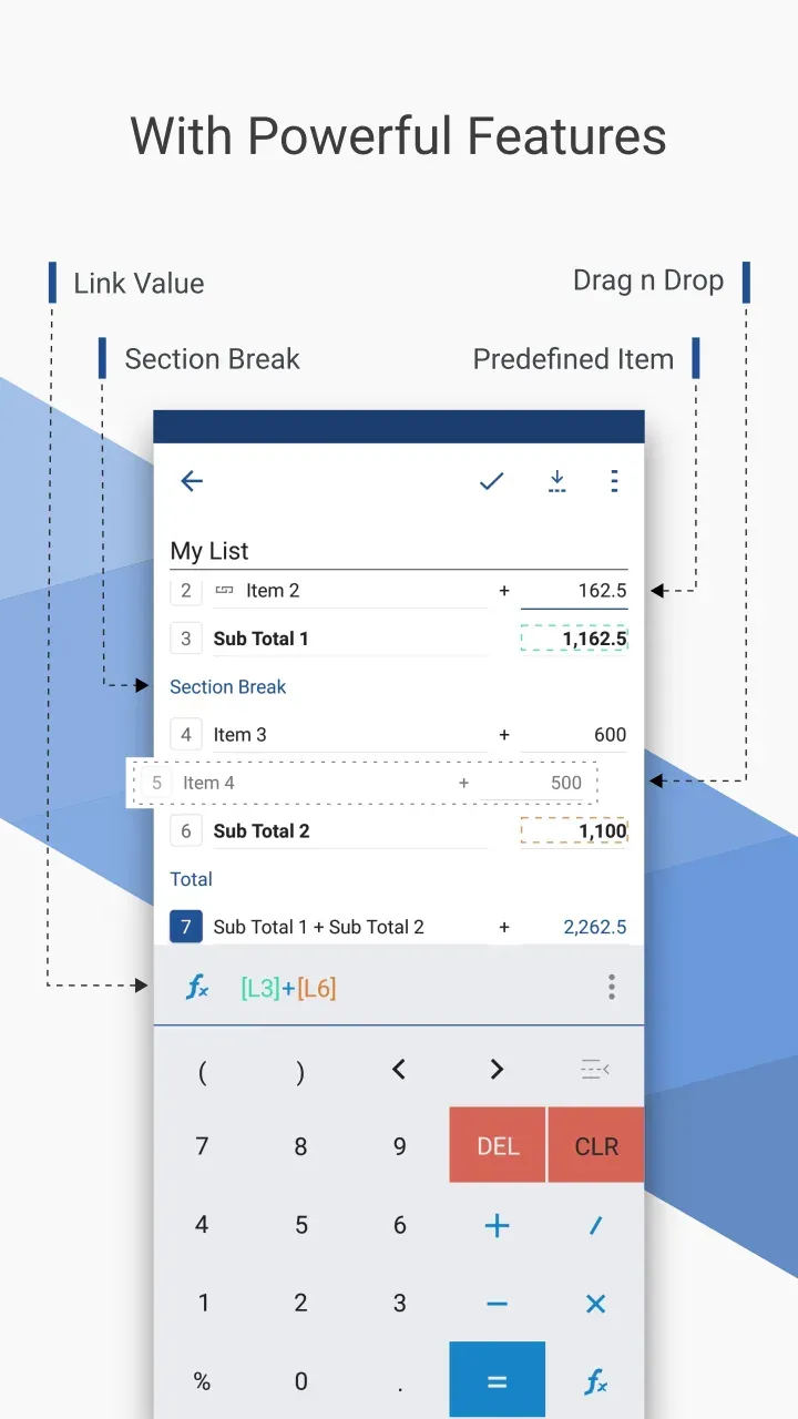 CalcList - Calculate Your List screenshot 3