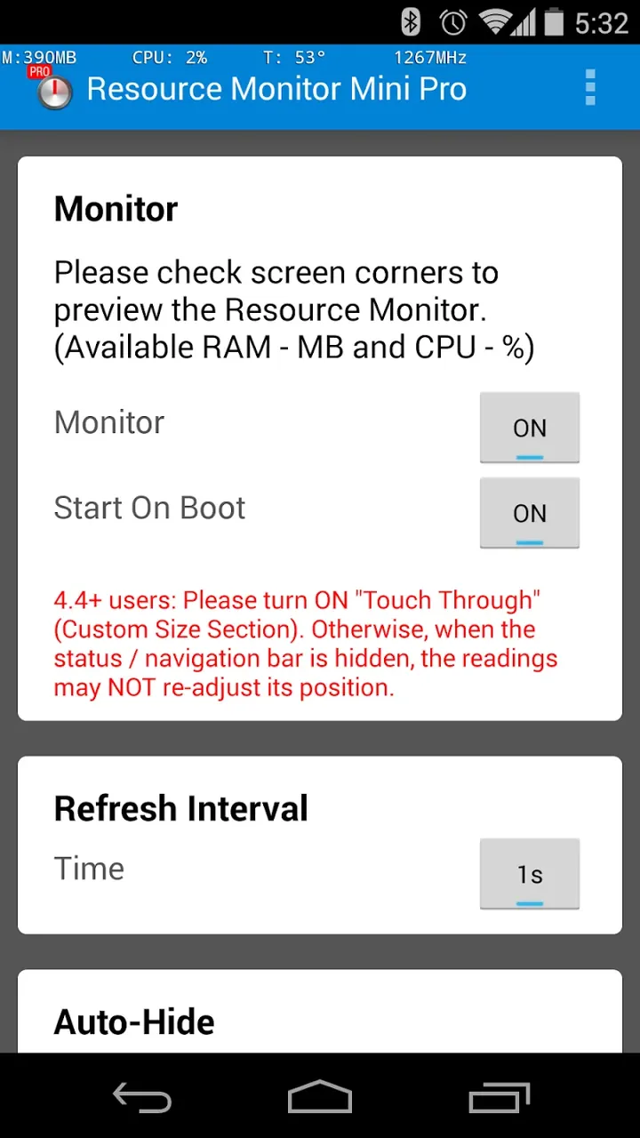 Resource Monitor Mini Pro screenshot 5