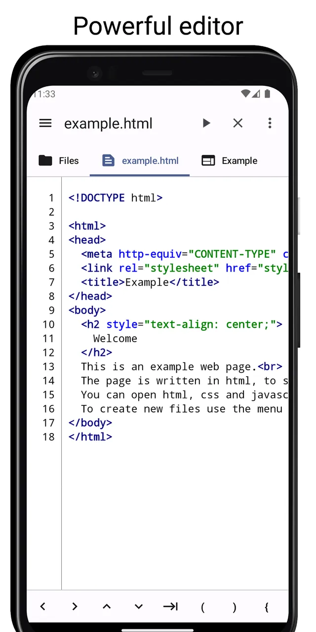 WebCode screenshot 2