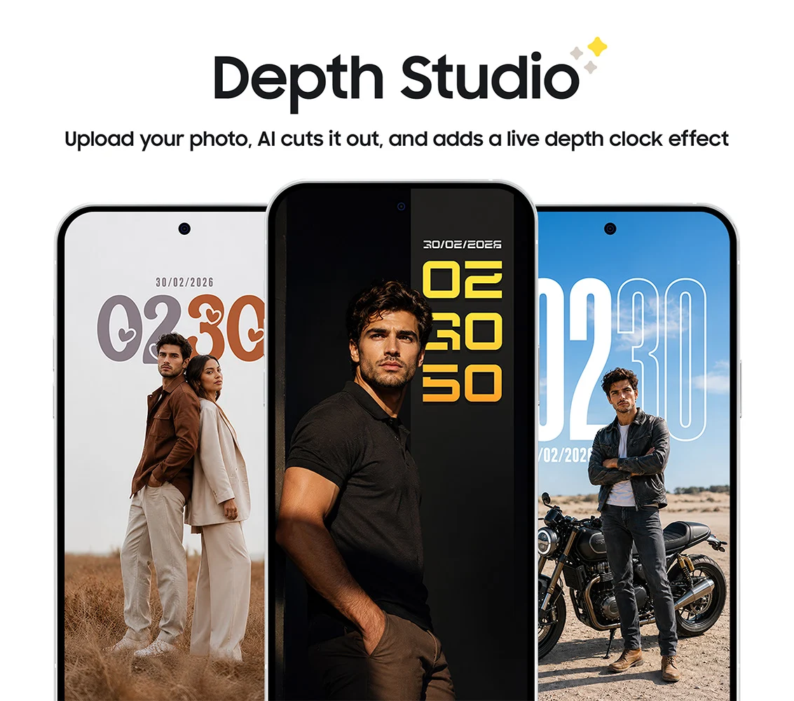 Depth Studio: AI Photo Clock screenshot 1