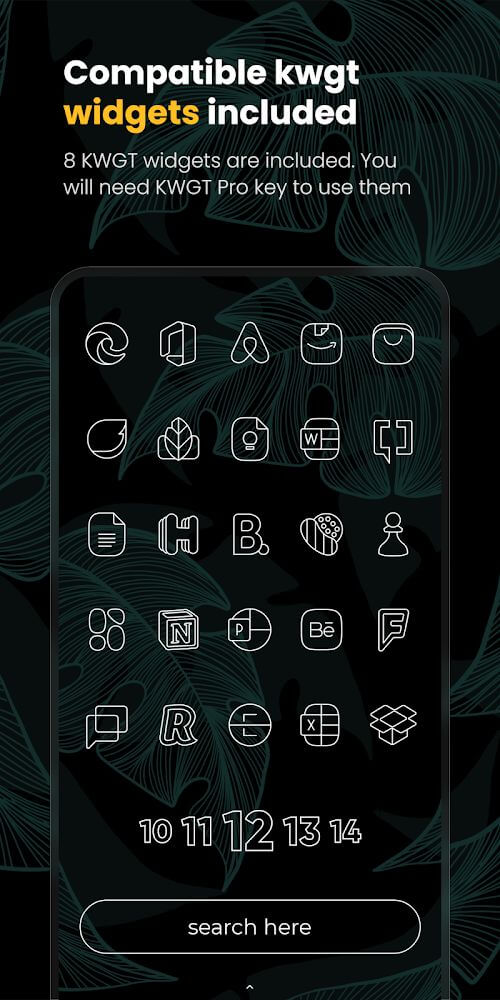 Vera Outline White Icon Pack screenshot 4