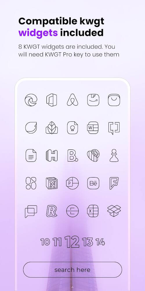 Vera Outline Black: Icon Pack screenshot 4