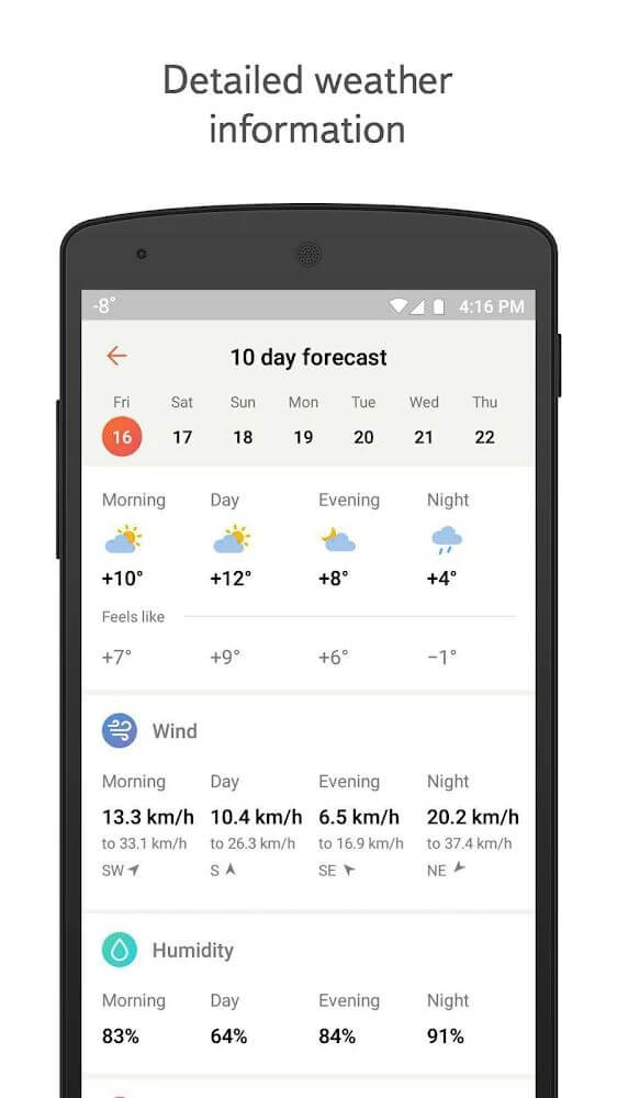 Yandex.Weather screenshot 4