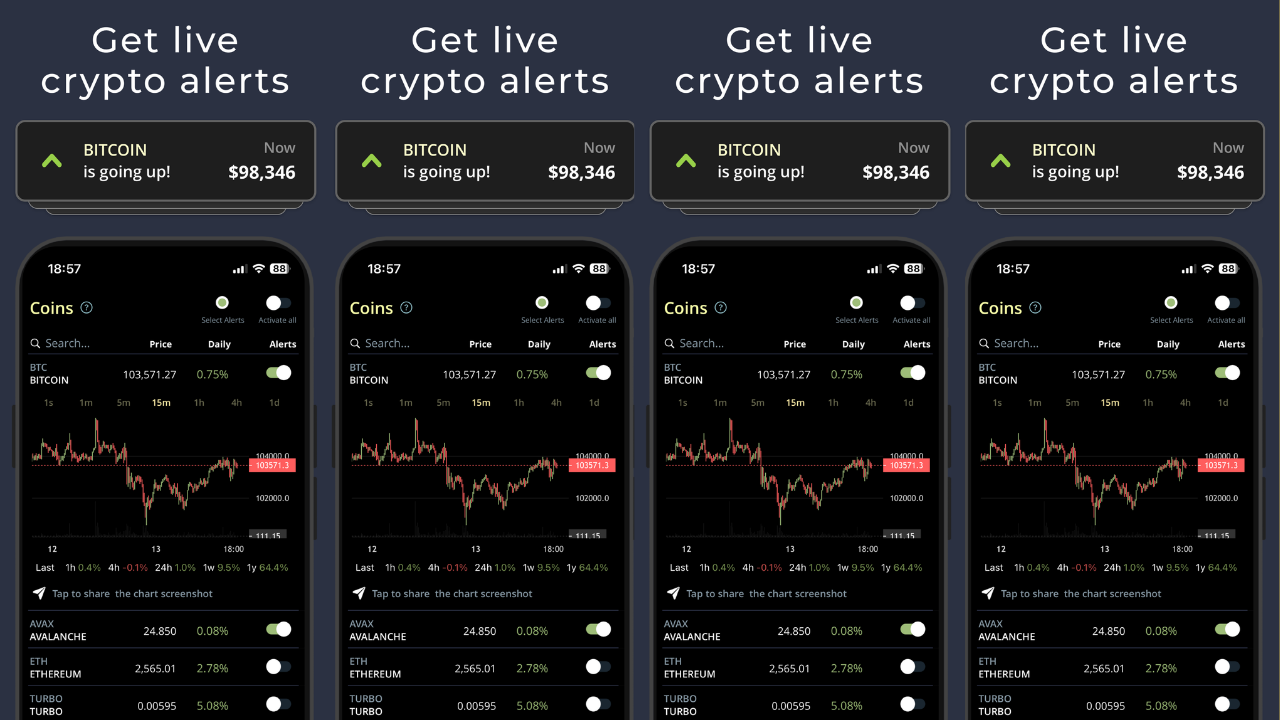 Coin Push: Crypto Alerts screenshot 1