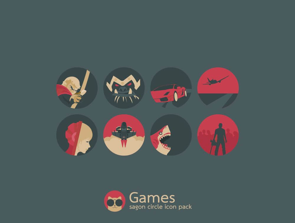 Sagon Circle: Dark Icon Pack screenshot 6