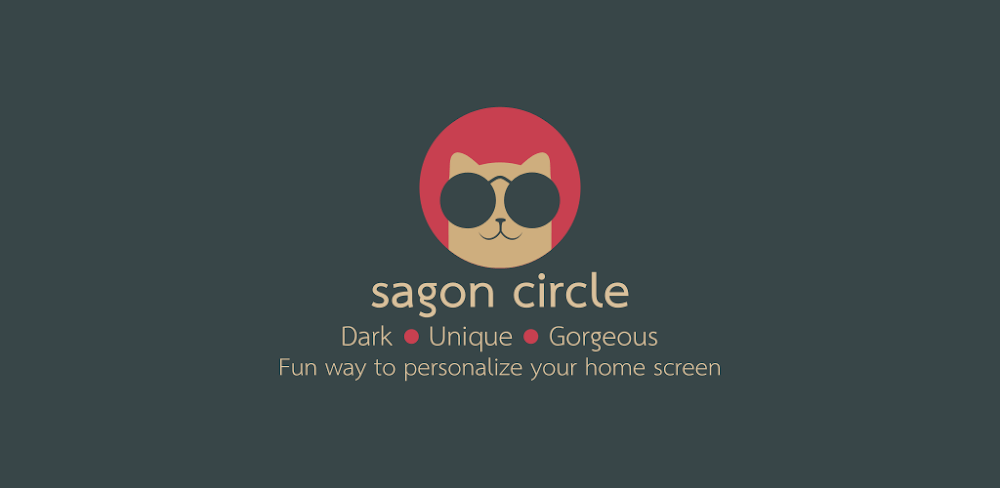Sagon Circle: Dark Icon Pack screenshot 1
