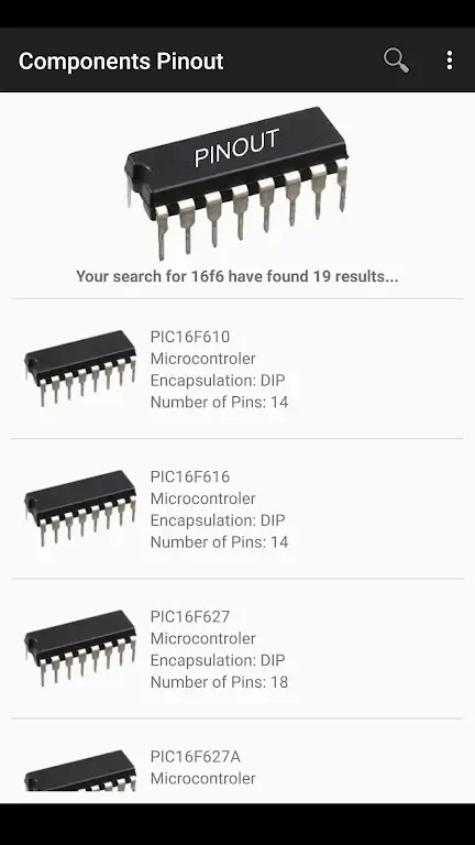 Electronic Component Pinouts Screenshot 3