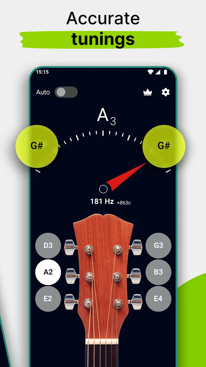 Guitar Tuner ZipoApps screenshot 3