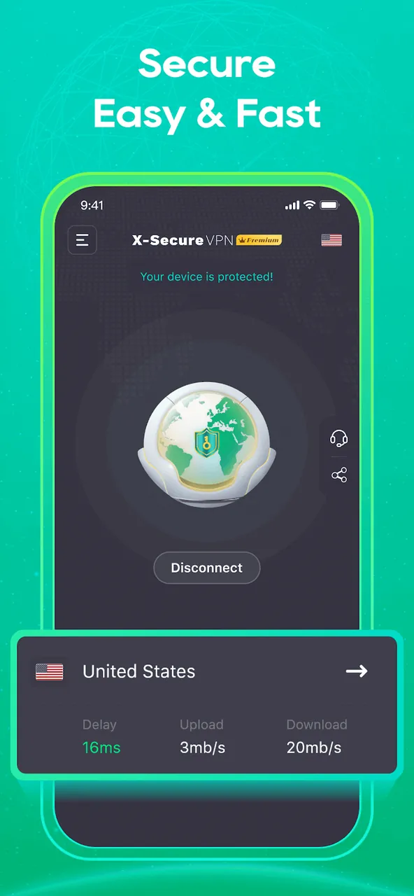 X-Secure VPN Proxy : Fast VPN screenshot 3