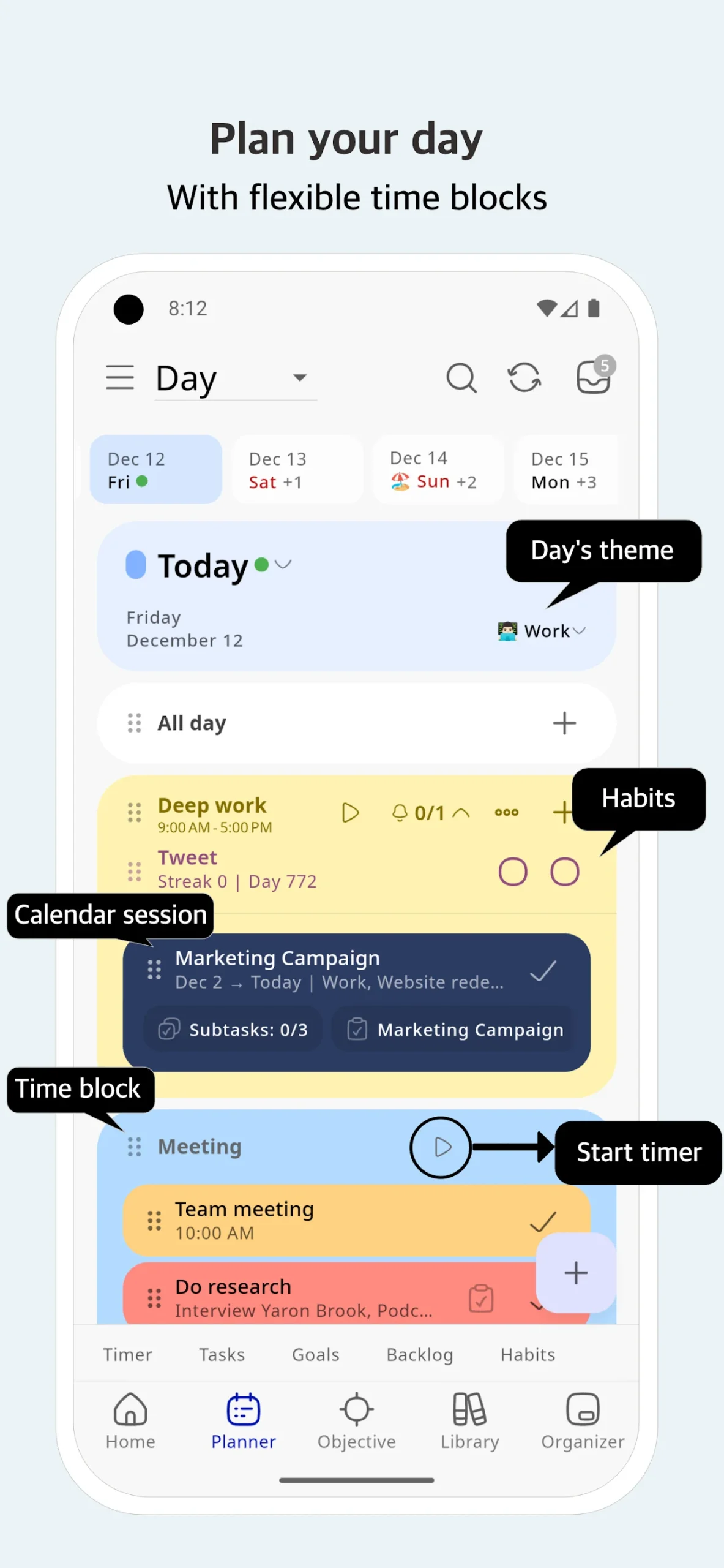 LiveIt Journal, Planner, Notes screenshot 2