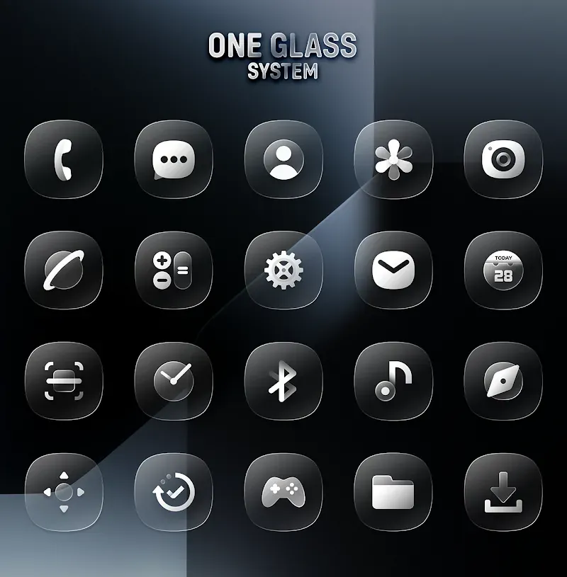 One UI Glass IconPack screenshot 3
