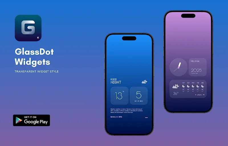 GlassDot Widgets For KWGT screenshot 2