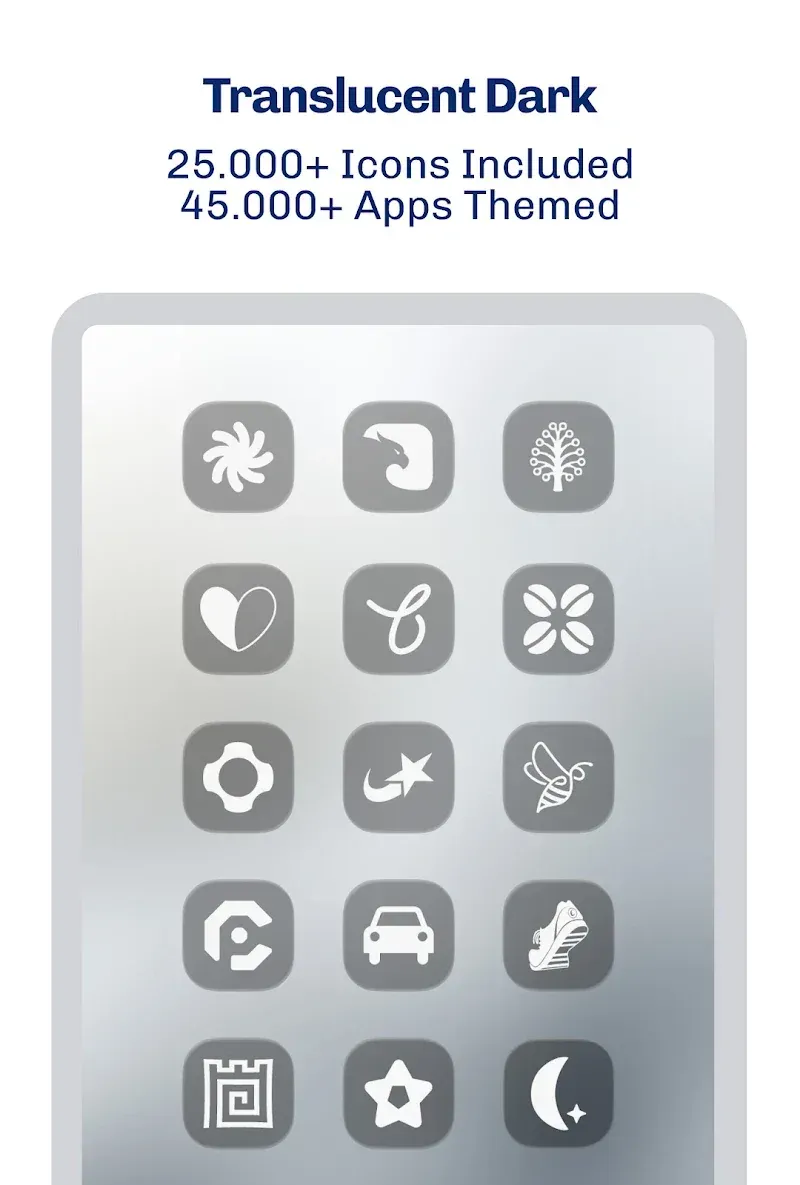 iGlass Dark OS 26 Icon Pack Screenshot 6