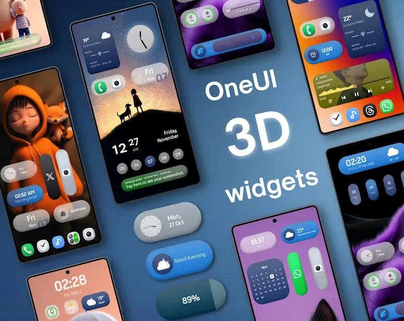 OneUI 3D Widgets preview image 6
