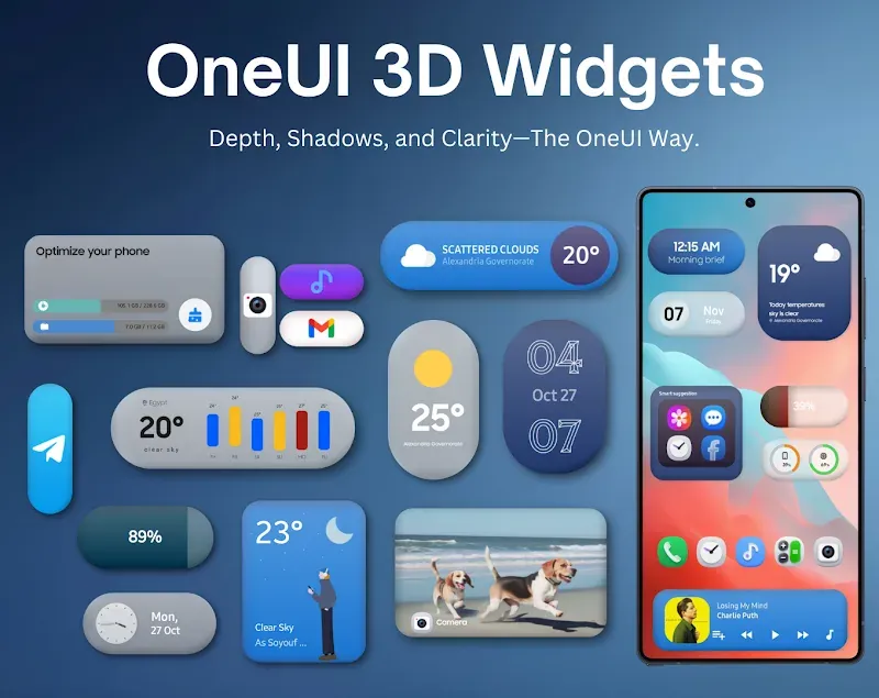 OneUI 3D Widgets preview image 5
