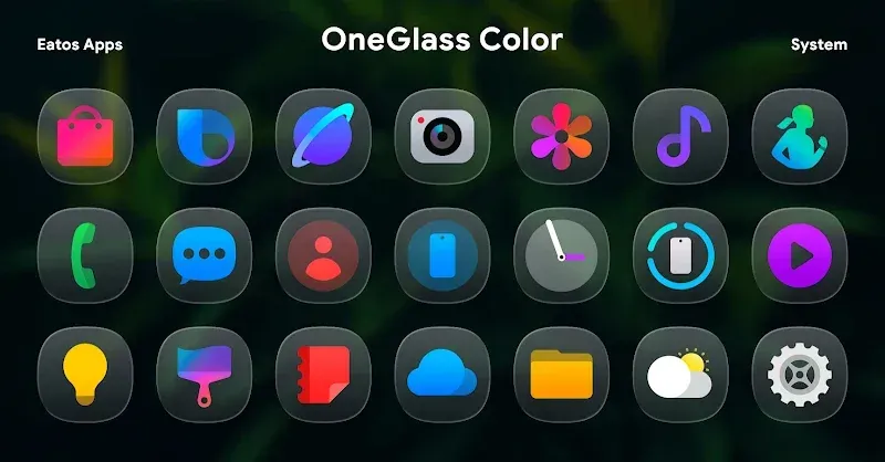 OneGlass 8 (Color) - Icon Pack screenshot 2