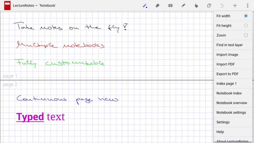 LectureNotes screenshot 2