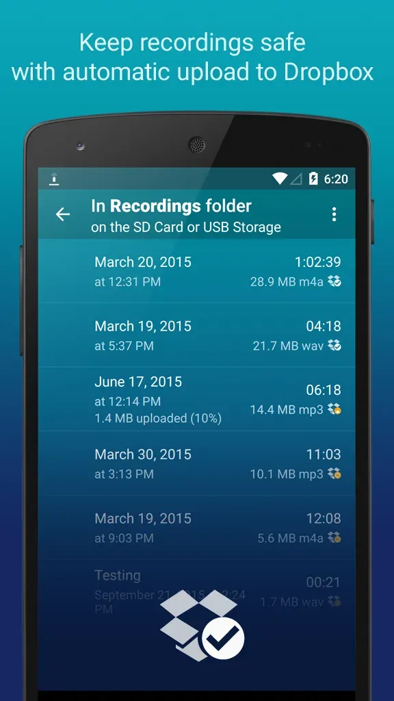 Hi-Q MP3 Voice Recorder (Pro) screenshot 3
