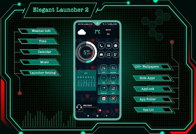 Elegant Launcher 2 screenshot 2