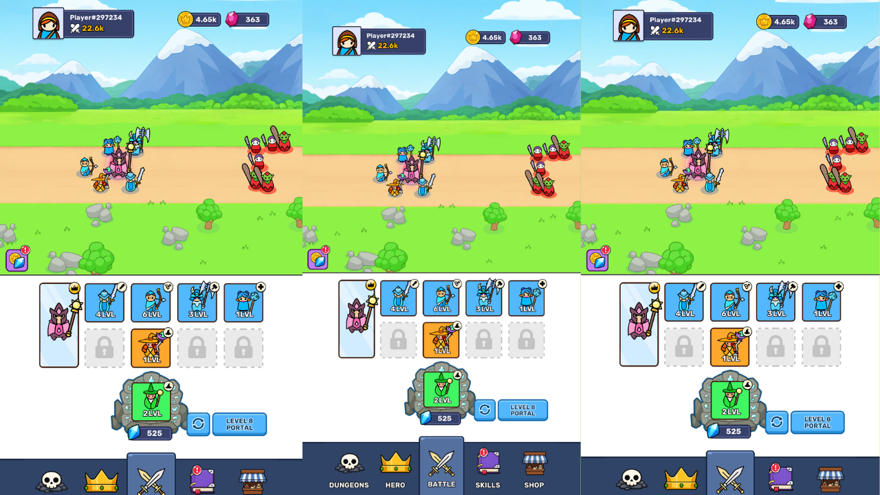 Portal of Heroes: Idle RPG gameplay preview 1