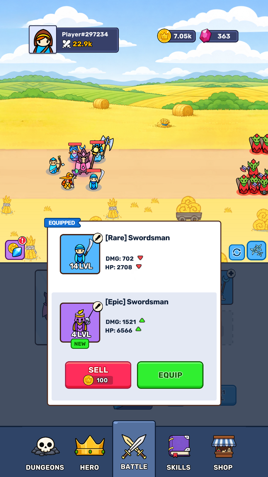 Portal of Heroes: Idle RPG gameplay preview 2