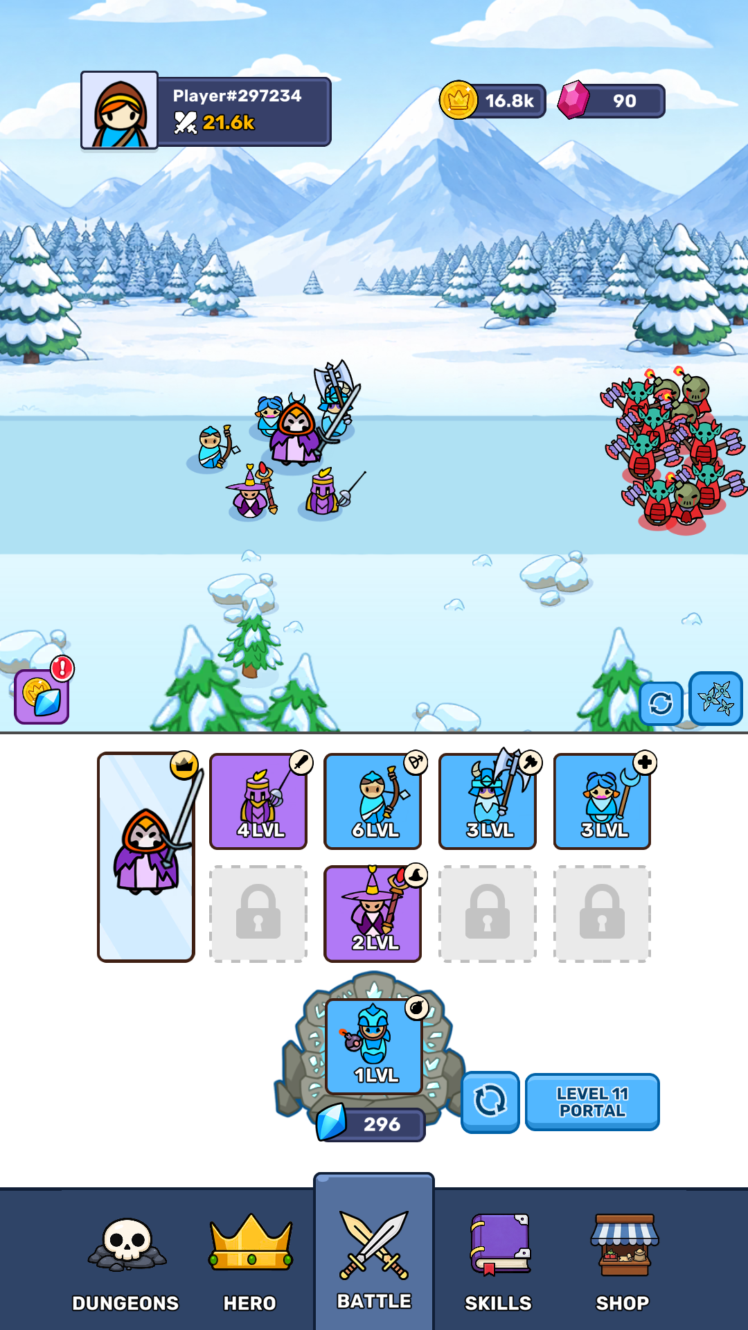 Portal of Heroes: Idle RPG gameplay preview 4
