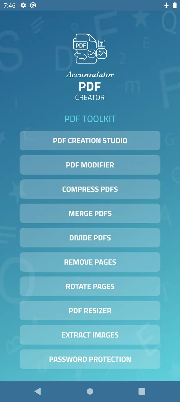 Accumulator PDF creator screenshot 3