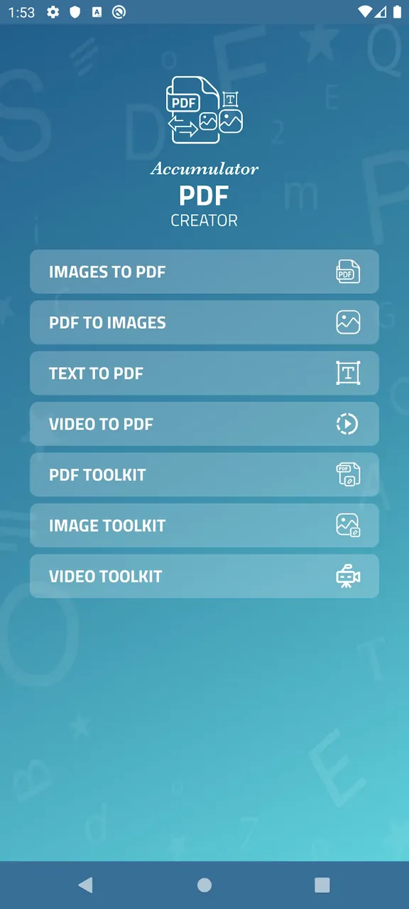 Accumulator PDF creator screenshot 2