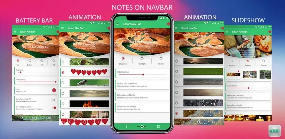 Smart navigation bar - navbar screenshot 1