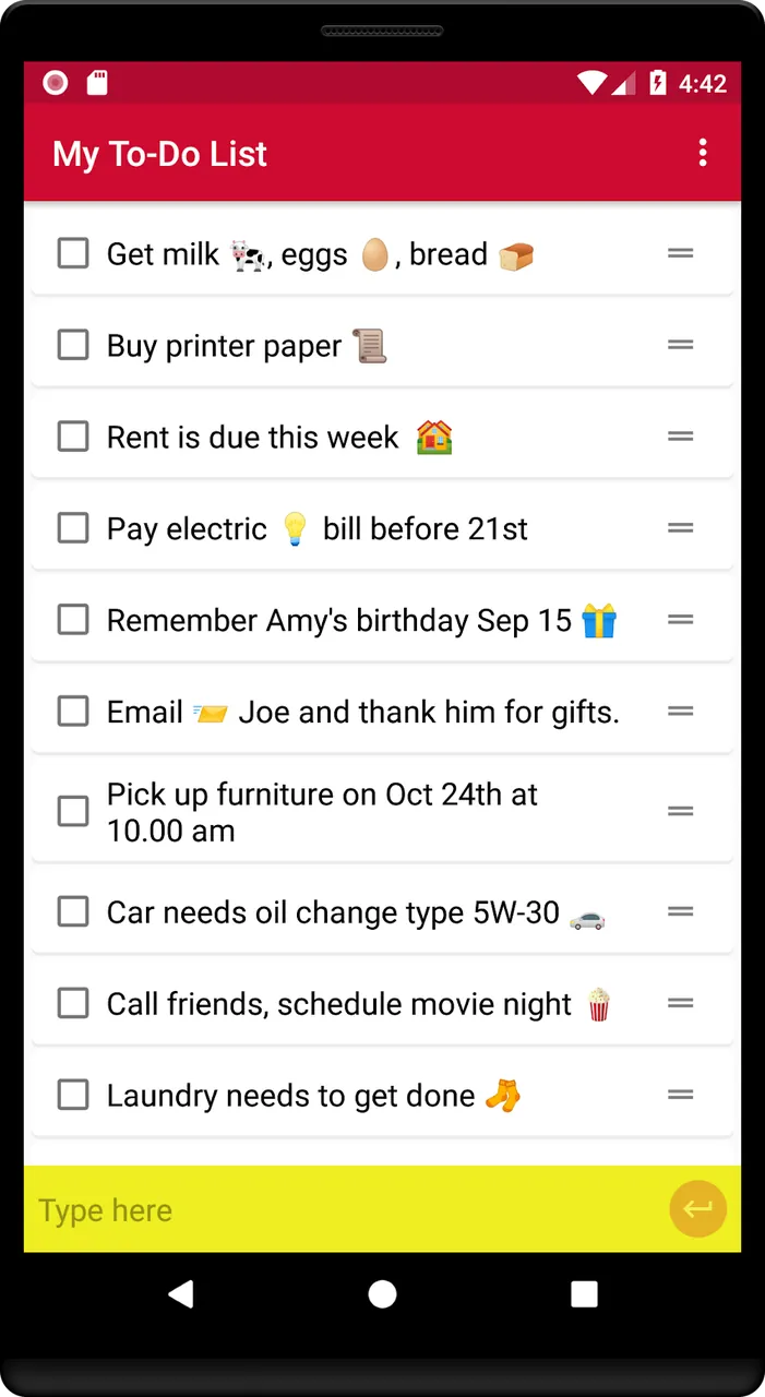 Simple To Do List screenshot 2