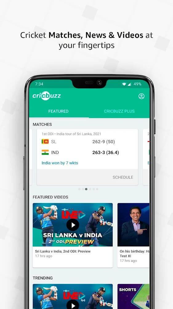 Cricbuzz screenshot 2