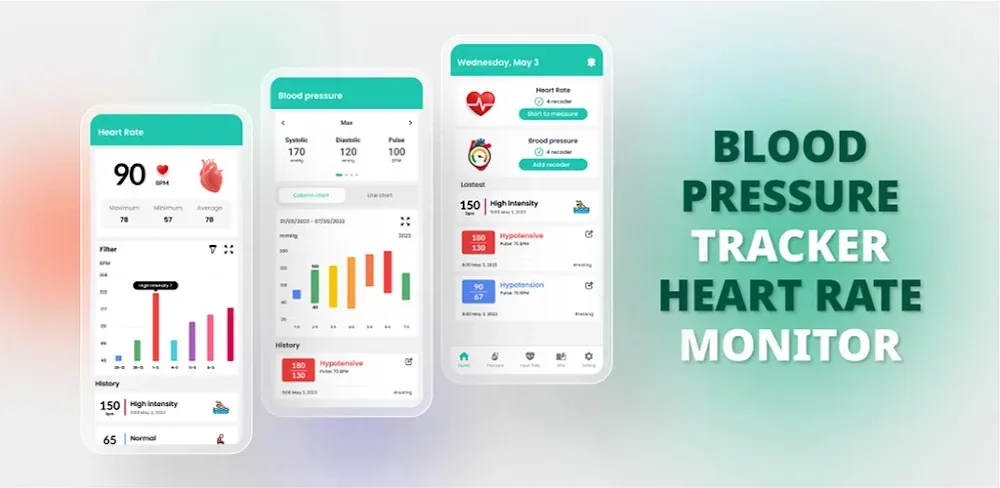 Blood pressure - Heart rate screenshot 1
