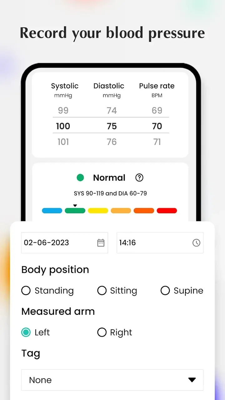 Blood pressure - Heart rate screenshot 2