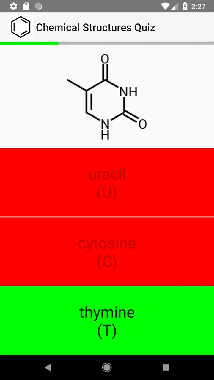 Chemical Structures Quiz screenshot 6