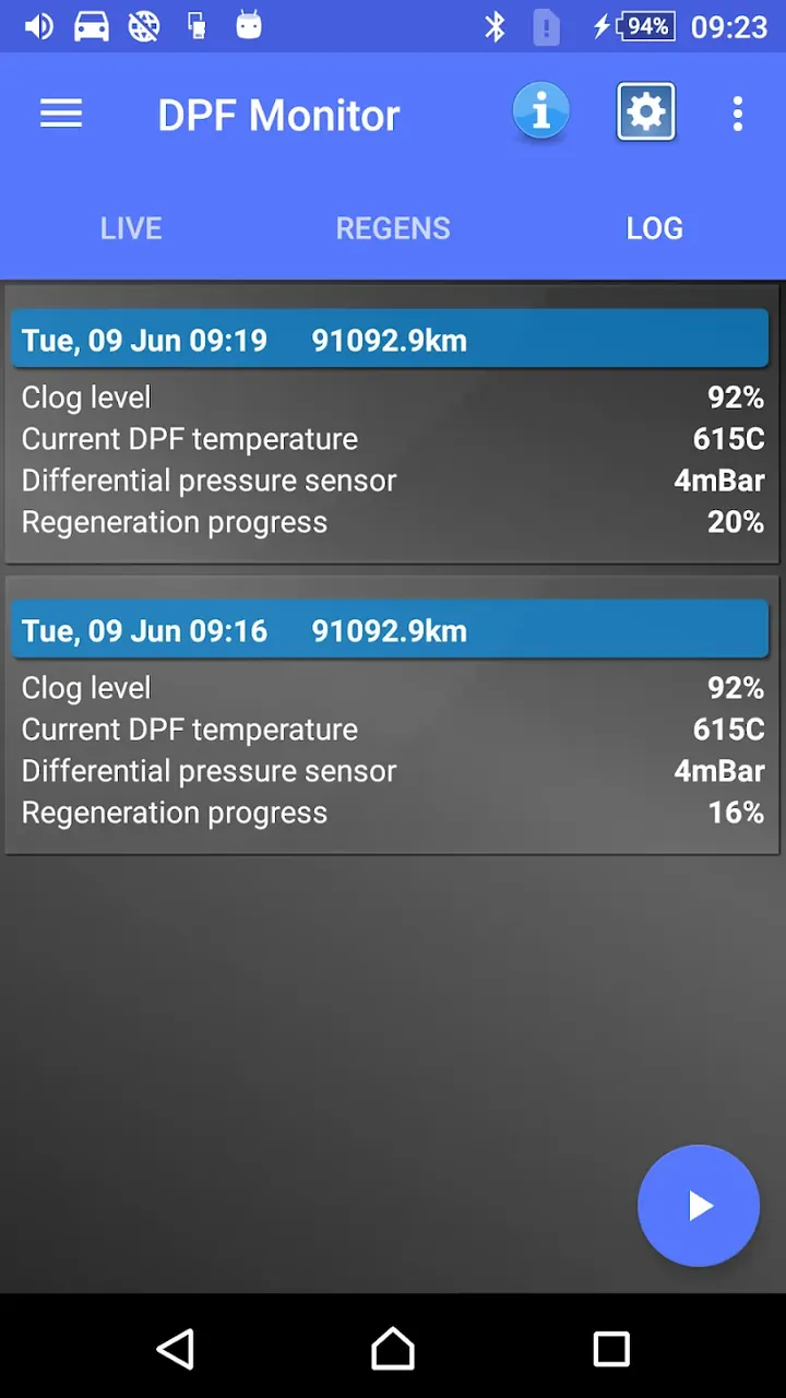 DPF Monitor screenshot 4