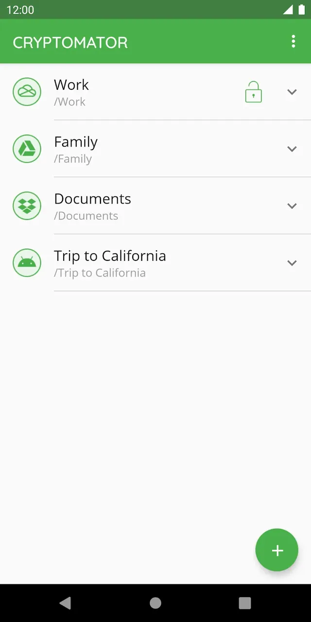 Cryptomator screenshot 2