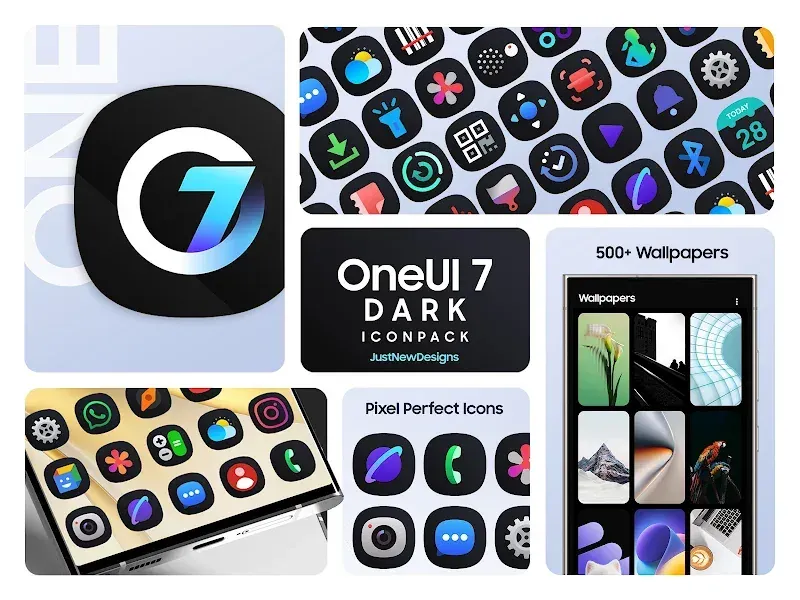 One UI Dark IconPack screenshot 2