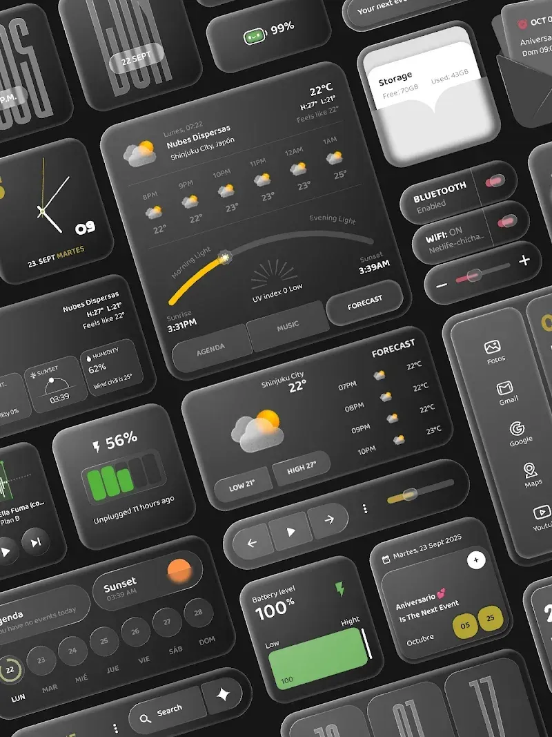Aether Widgets KWGT screenshot 6