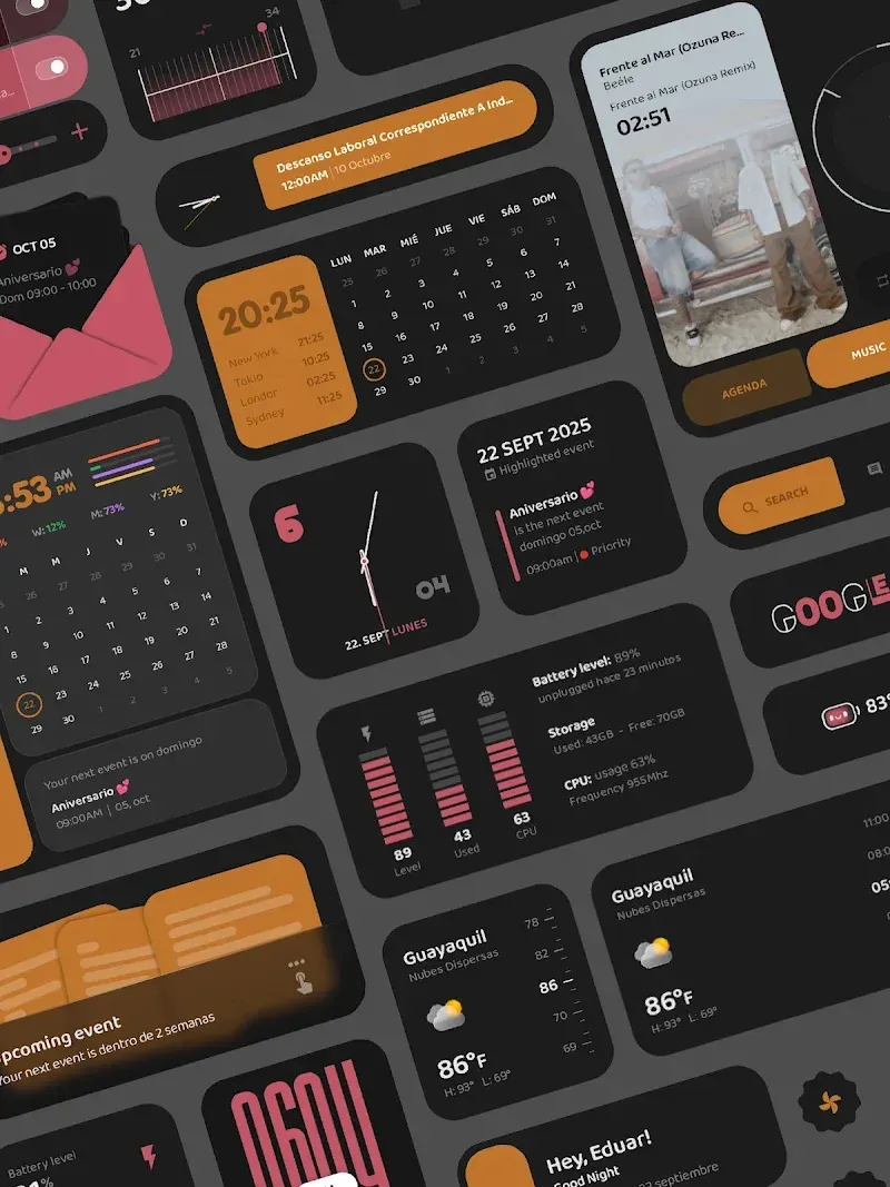 Aether Widgets KWGT screenshot 4