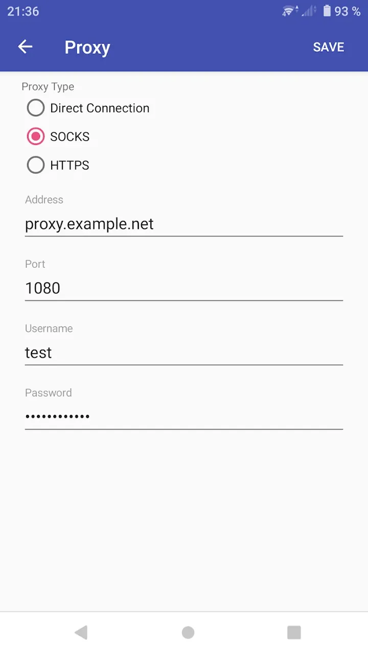 Proxifier screenshot 3
