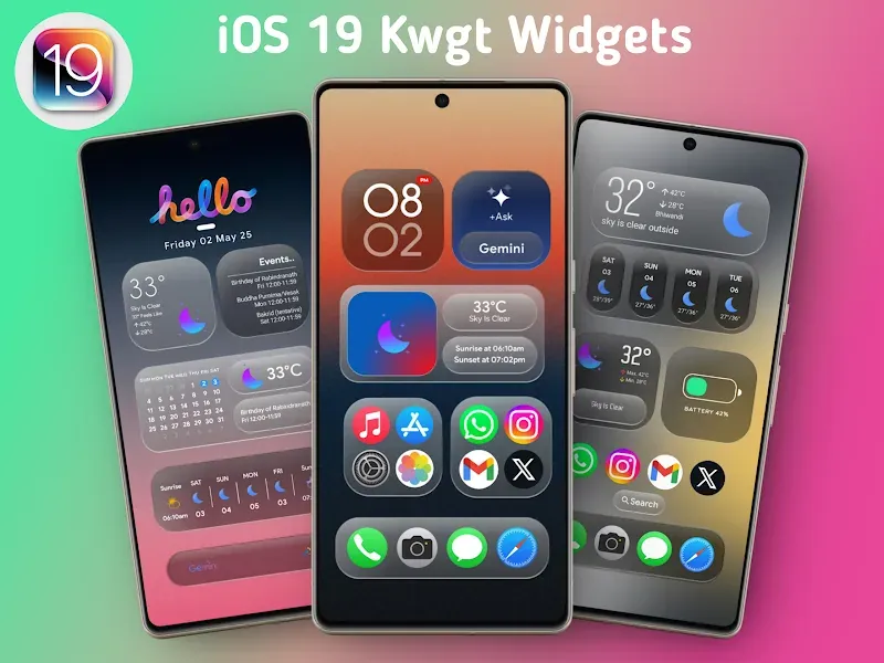 iOS 19 Kwgt screenshot 6