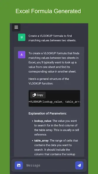 AI Excel Formula Generator screenshot 2