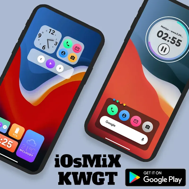iOsMiX KWGT screenshot 2