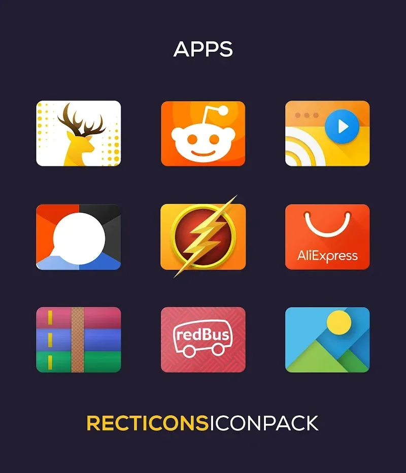 Recticons - Icon Pack screenshot 6