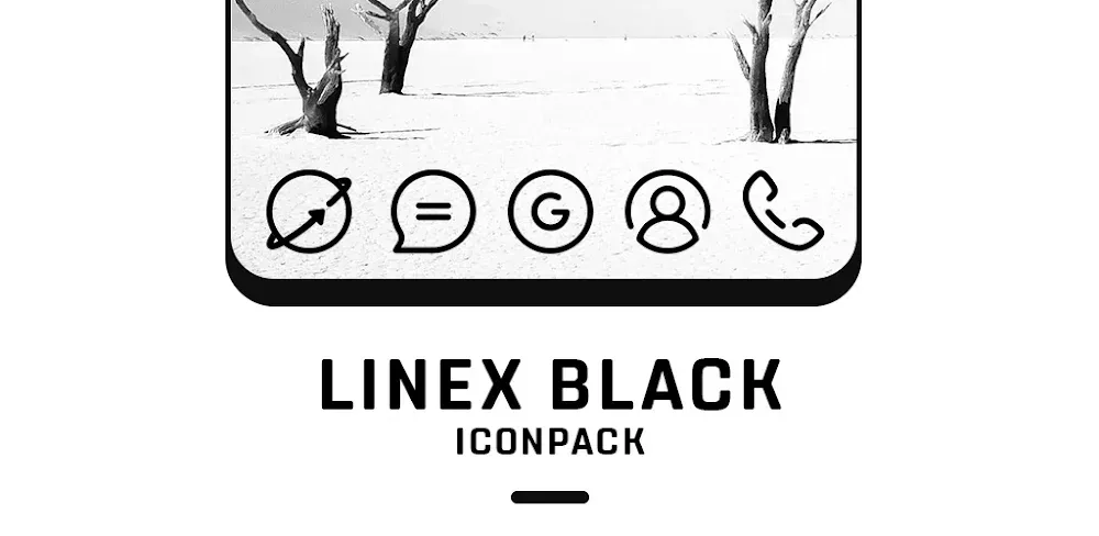 LineX Black Icon Pack screenshot 1