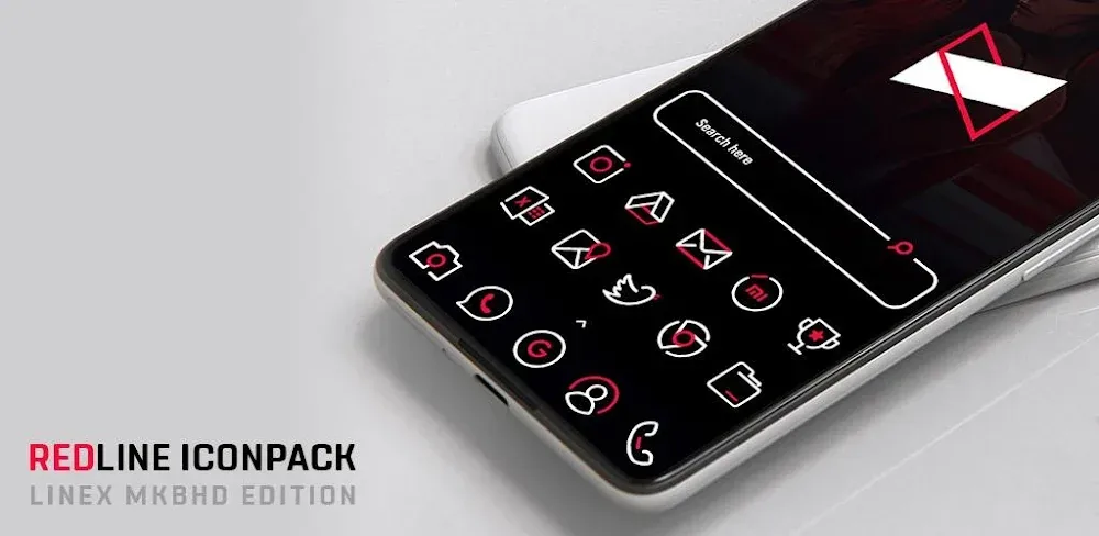 RedLine Icon Pack : LineX Screenshot 1