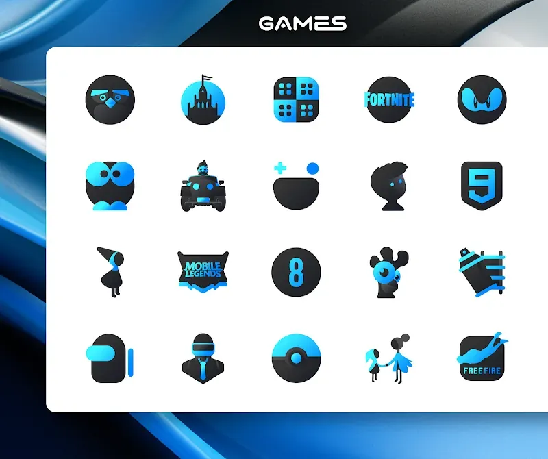 Blue Icon Pack : LuXBlue screenshot 6