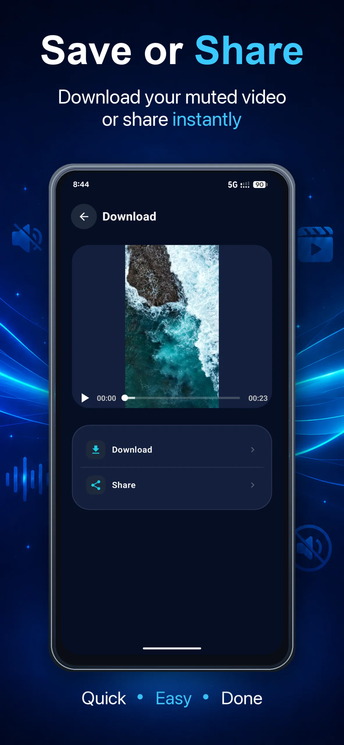 Mute Video Remove Audio screenshot 2