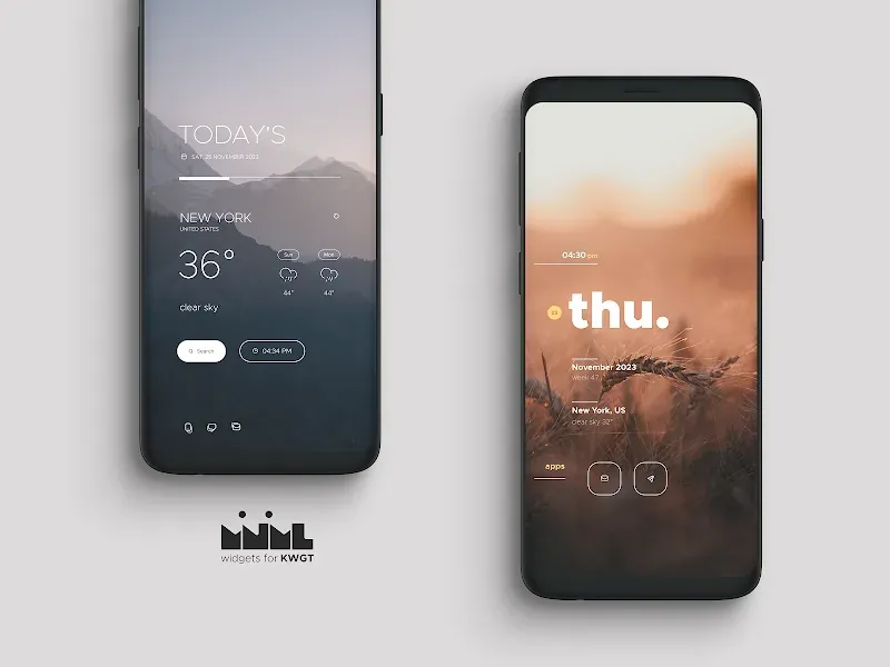 Mnml - Minimal KWGT widgets screenshot 6