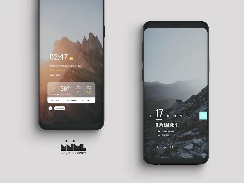Mnml - Minimal KWGT widgets screenshot 2
